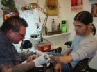 Nick getting his tattoo