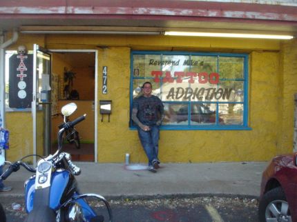 Outside Tattoo Parlor