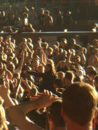 Brent enjoys the sun and crowd