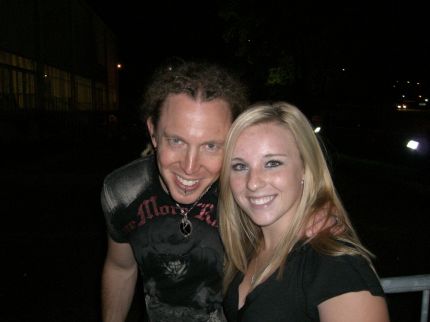 Barry poses with Megan