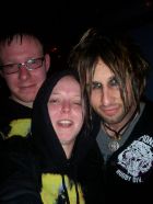 Eric poses with fans Jess and Lee