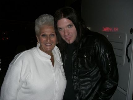 Brent and a Granny Groupie on set for 