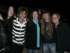 The Shine Down Band on set with Alanna, the lead actress, in 