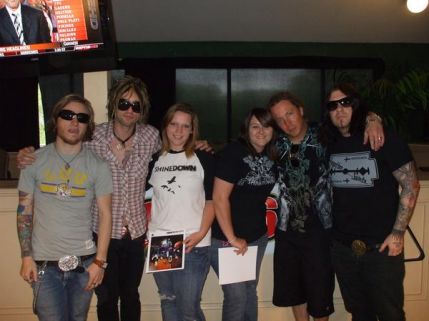 Jordan and Angie with Shinedown