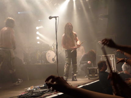 Barry Throwing His Drumsticks