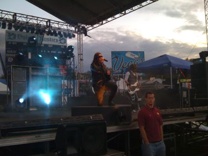 Brent Rocking Out on Stage