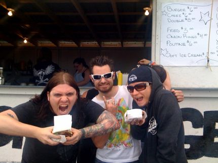 Enjoying a Nice Boonstock Burger