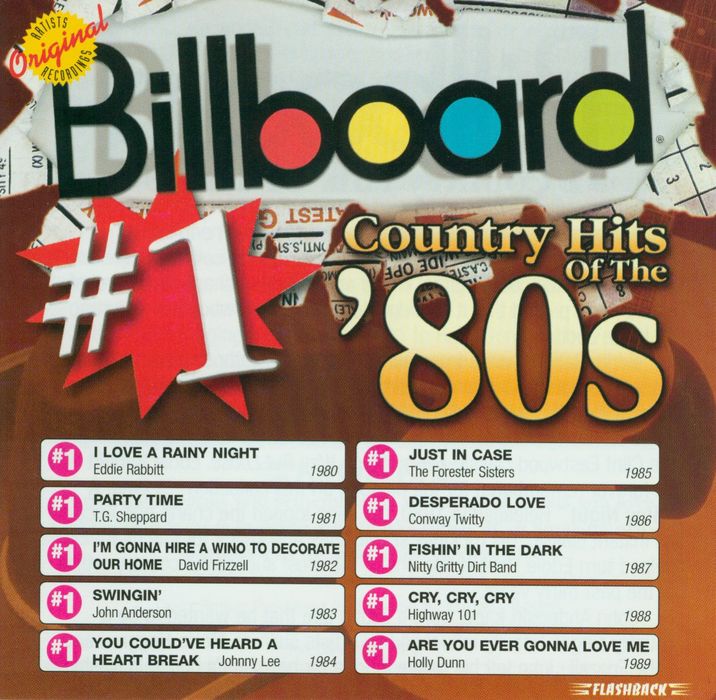 Billboard: #1 Country Hits Of The 80's Cover Art