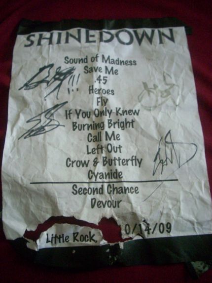 Little Rock, AR set list